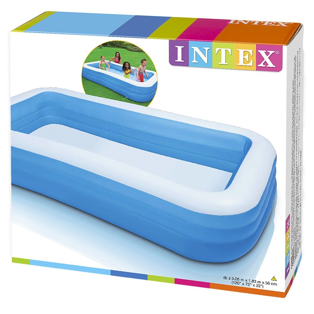 INTEX Rectangular Family Swimming Pool 120"x72"x22"