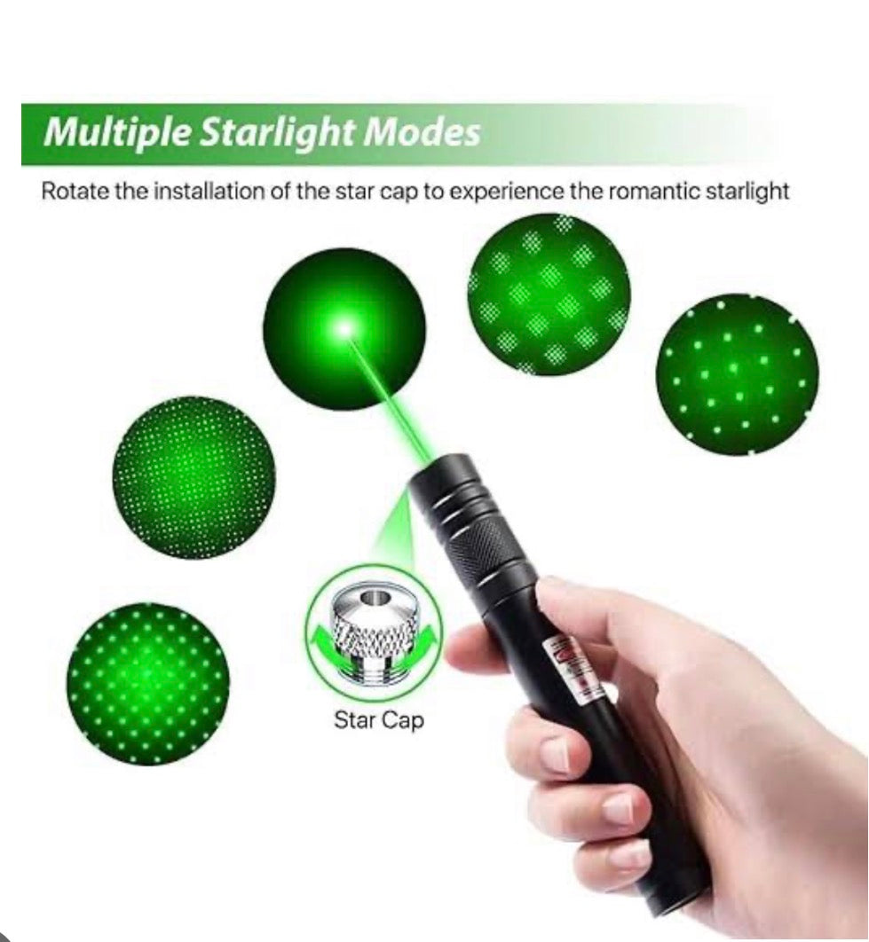 Rechargeable Green Laser Pointer Light – Long-Range High-Visibility Laser for Presentations & Outdoor Use