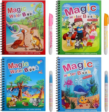 Magic Water Book Painting Drawing Coloring Board Book Doodle & Magic Water Pen