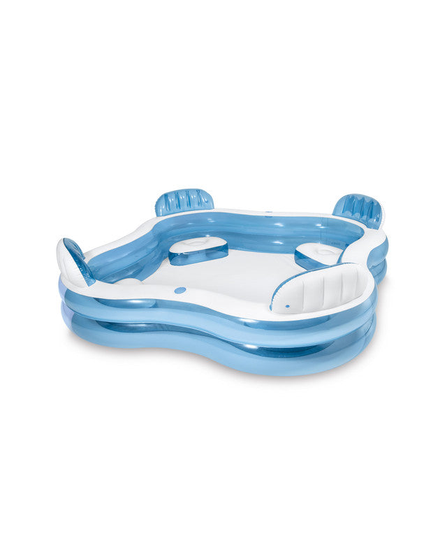INTEX Swim Centre Square Inflatable Family Lounge Pool (90"x90"x26")