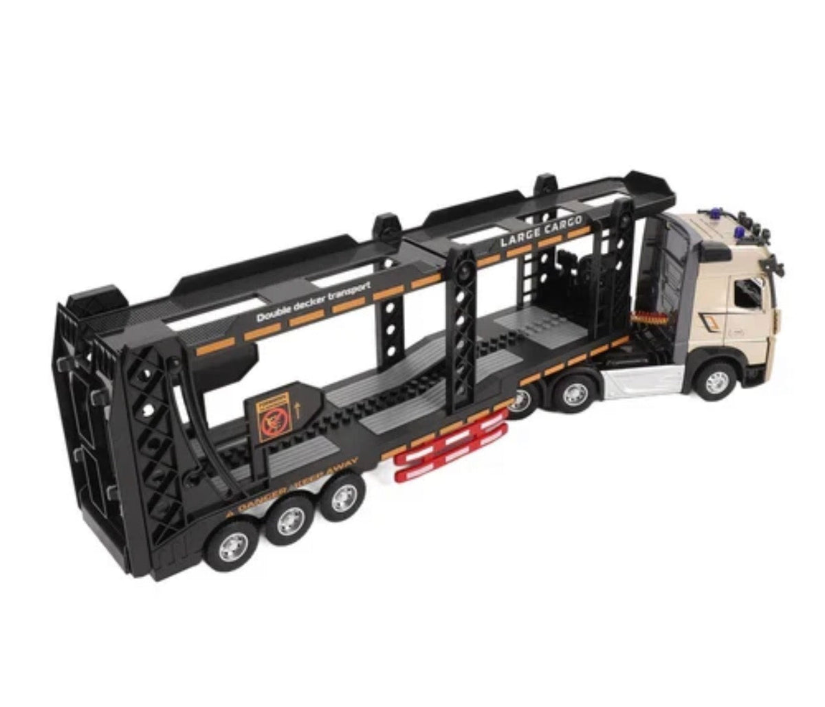 1:24 RC 2.4GHz Diecast Double-Layer Cargo Truck – Remote Control Large Truck Toy