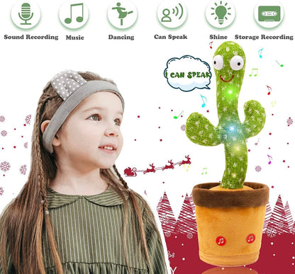 Dancing Cactus Toy | Singing, Dancing & Voice Repeating Fun