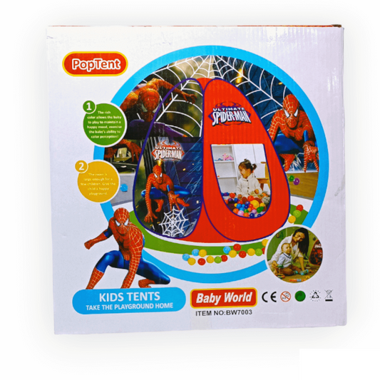 Kids Spider-Man Design Pop Tent Without Balls