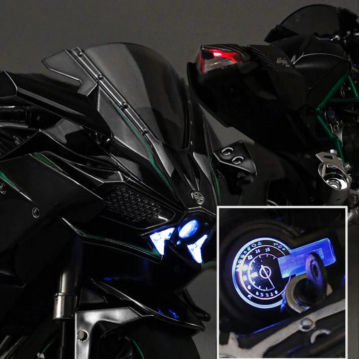 1:6 Diecast Kawasaki Ninja H2R Bootable Spray Bike