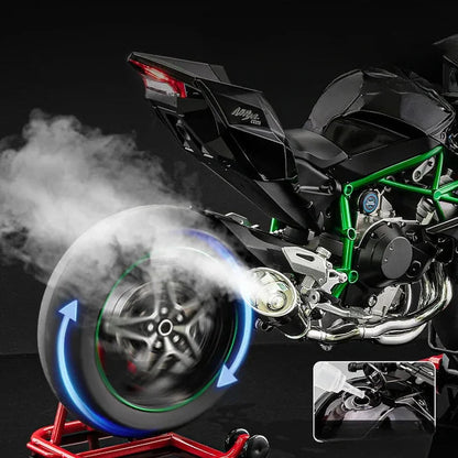 1:6 Diecast Kawasaki Ninja H2R Bootable Spray Bike