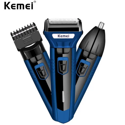 Kemei KM-6330 3 in 1 Professional Hair Trimmer Super Grooming Kit