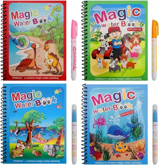 Magic Water Book Painting Drawing Coloring Board Book Doodle & Magic Water Pen