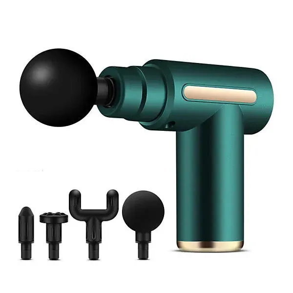 Professional Massage Gun – Portable Muscle Relief Deep Tissue Massager with 4 Replaceable Heads