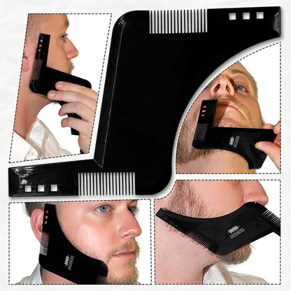 Trimux Men's Beard Shaper Comb - Goatee & Neckline Styling Template Tool for any trimmer