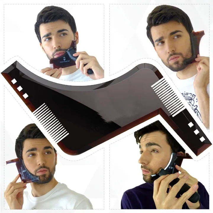 Trimux Men's Beard Shaper Comb - Goatee & Neckline Styling Template Tool for any trimmer