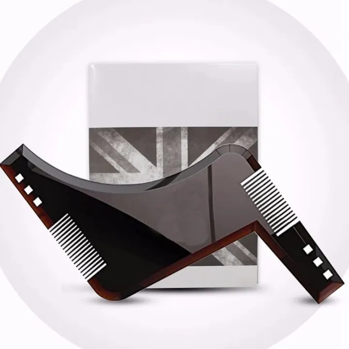 Trimux Men's Beard Shaper Comb - Goatee & Neckline Styling Template Tool for any trimmer
