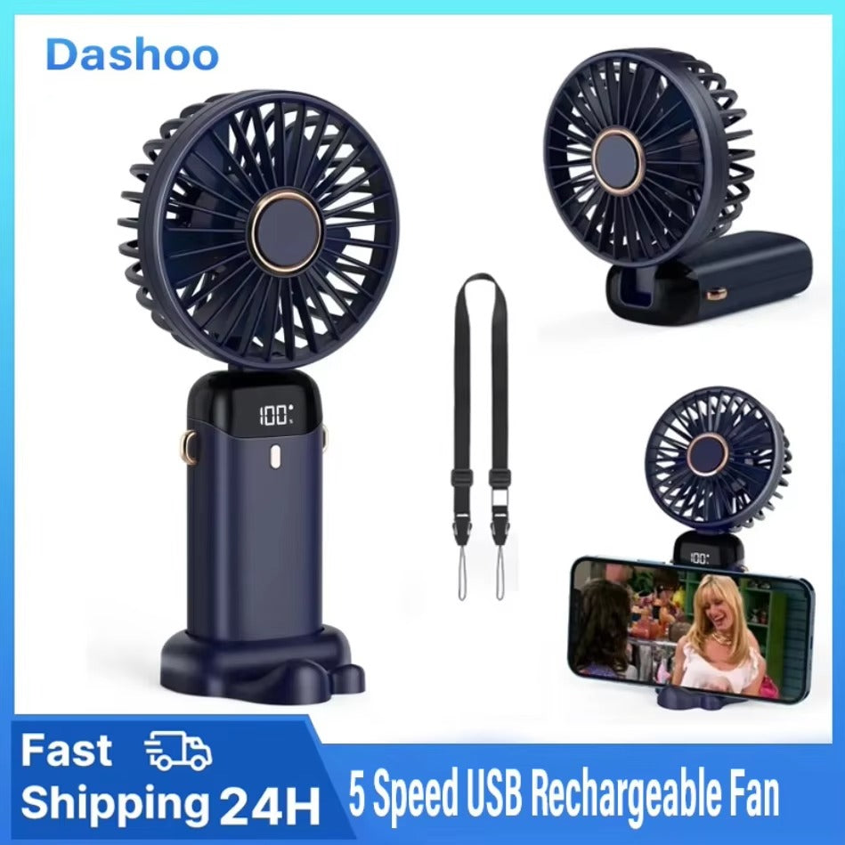 Handheld Mini Fan Foldable Portable
