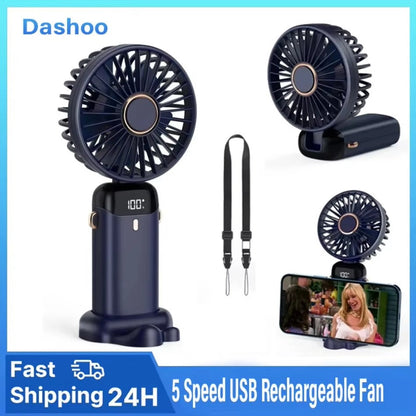 Handheld Mini Fan Foldable Portable
