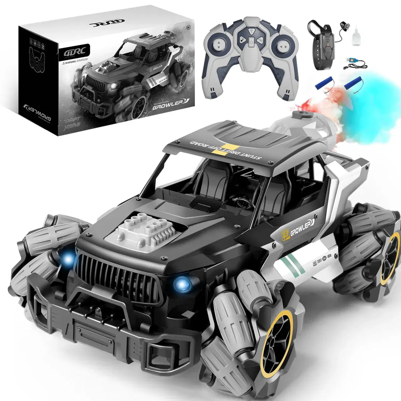 2.4GHz RC 4WD Growler Stunt Drift Car With Smoke