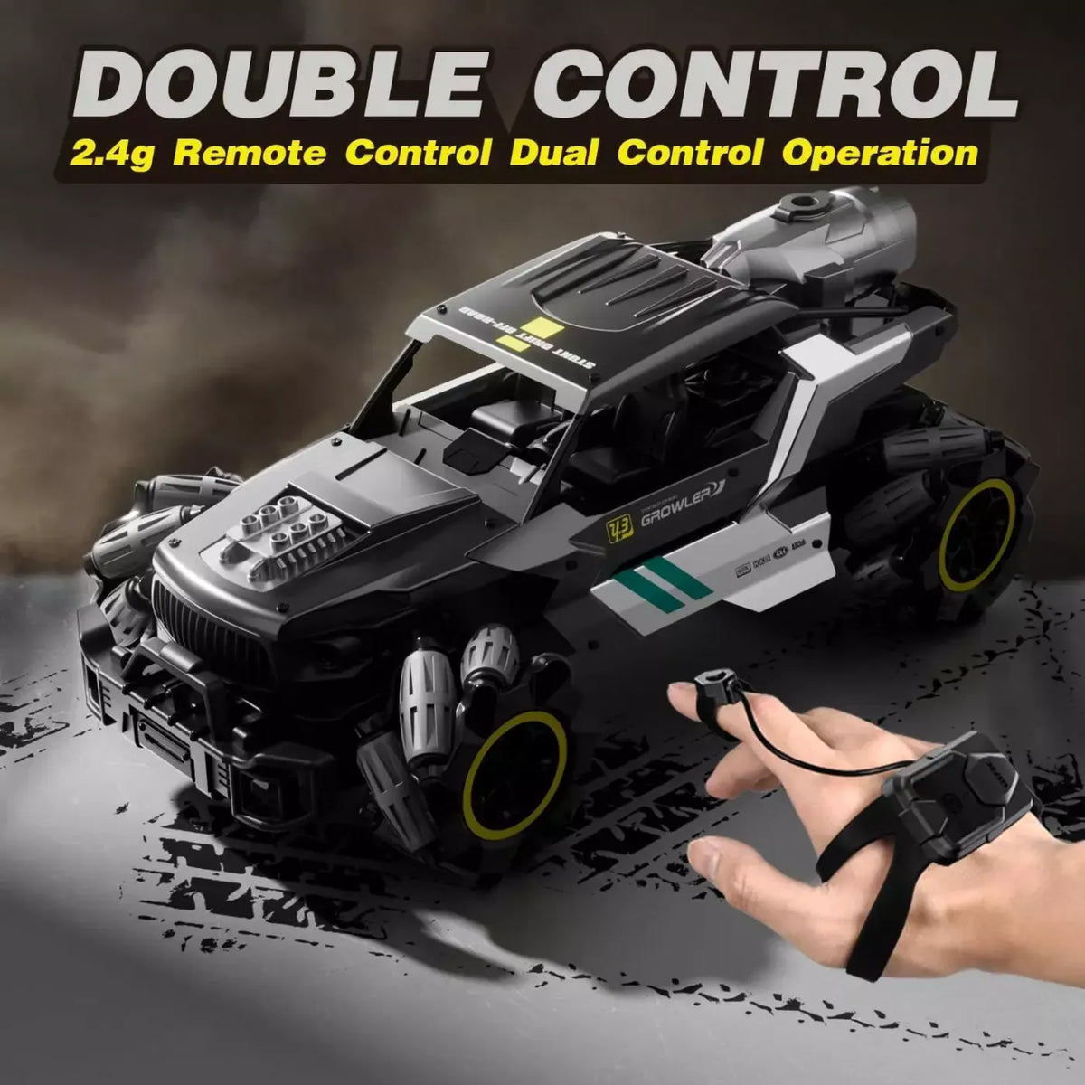 2.4GHz RC 4WD Growler Stunt Drift Car With Smoke